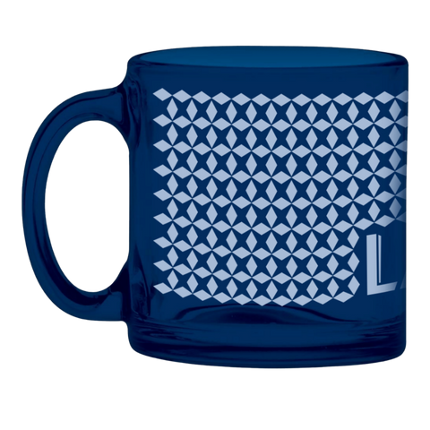 La Prima - Blue Glass Mug - 12oz (355 ml)