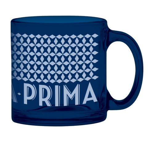 La Prima - Blue Glass Mug - 12oz (355 ml)