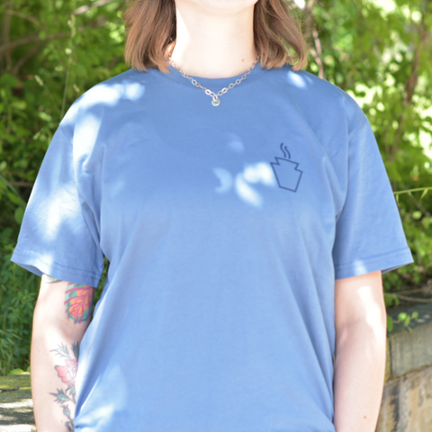 Locals Drink La Prima T-Shirt - Slate Blue