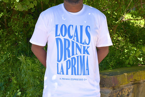 Locals Drink La Prima - White