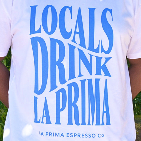 Locals Drink La Prima - White