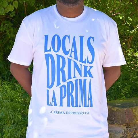 Locals Drink La Prima - White