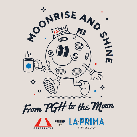 La Prima x Astrobotic Moonrise T-Shirt